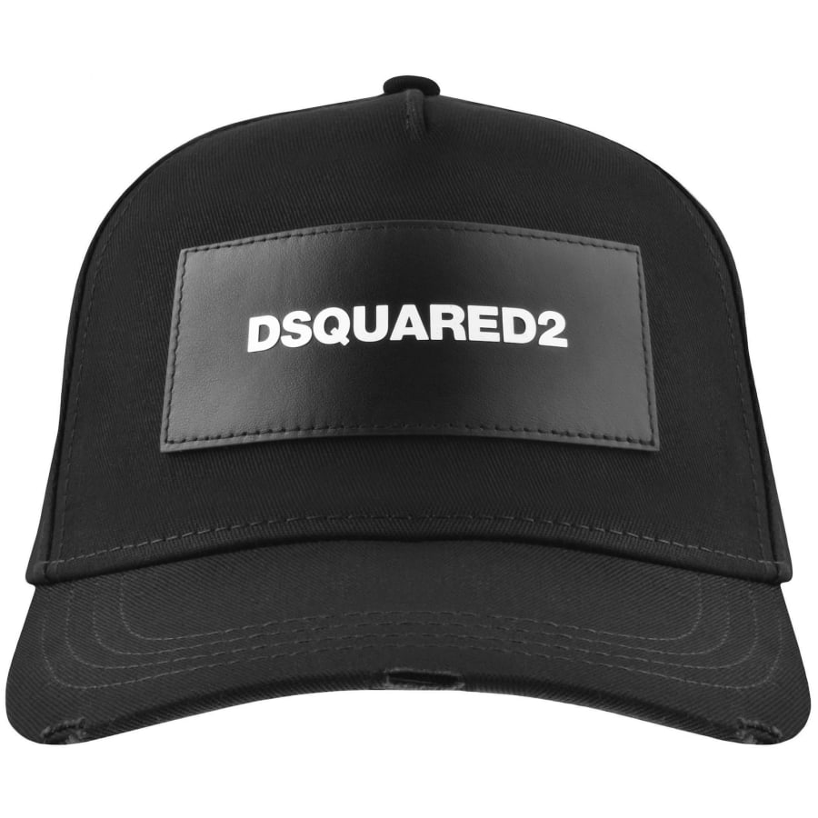 DSQUARED2 Badge Baseball Cap Black | Mainline Menswear x